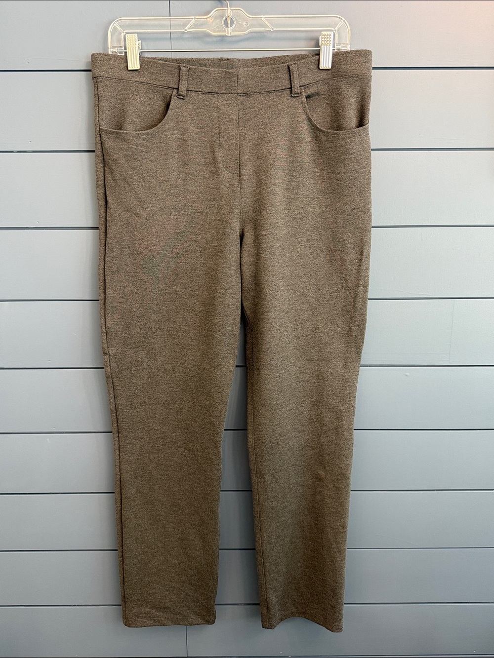 Quince Women’s Ultra-Stretch Ponte Straight Leg 4-Pocket Pants